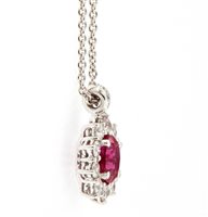 Vicenza - Piazzetta Palladio 2 - Collier Crivelli Femme RUBINO in Or Rubino 0.98 Ct 024-C2064 - 024-C2064